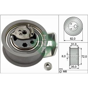 531 0436 20 Timing belt tension roll/pulley fits: AUDI A2, A3, A4 B5, A4 B6, 