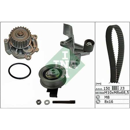 530 0546 31 Water Pump & Timing Belt Kit Schaeffler INA