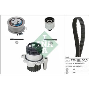 530 0201 30 Timing set (belt + pulley + water pump) fits: AUDI A2; SEAT AROSA