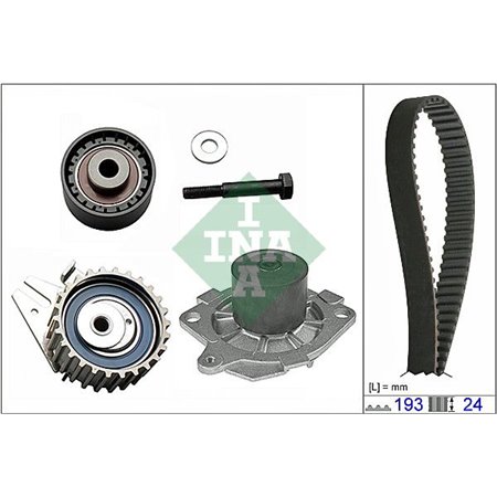 530 0623 30 Water Pump & Timing Belt Kit Schaeffler INA