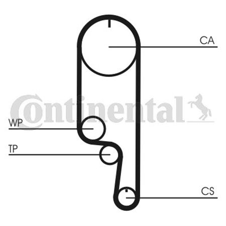 CT1008WP2 Water Pump & Timing Belt Kit CONTINENTAL CTAM