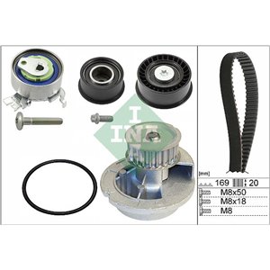 530 0078 31 Timing set (belt + pulley + water pump) fits: OPEL VECTRA B 1.8 1