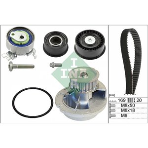 530 0078 31 Water Pump & Timing Belt Kit Schaeffler INA - Top1autovaruosad