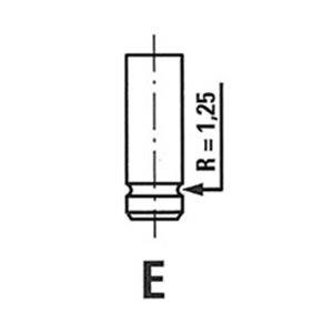 4040/R Exhaust valve (41,5x10x139mm)