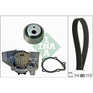 530 0258 30 Water Pump & Timing Belt Kit Schaeffler INA - Top1autovaruosad