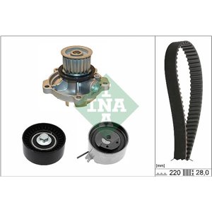 530 0456 30 Timing set (belt + pulley + water pump) fits: CHRYSLER VOYAGER IV