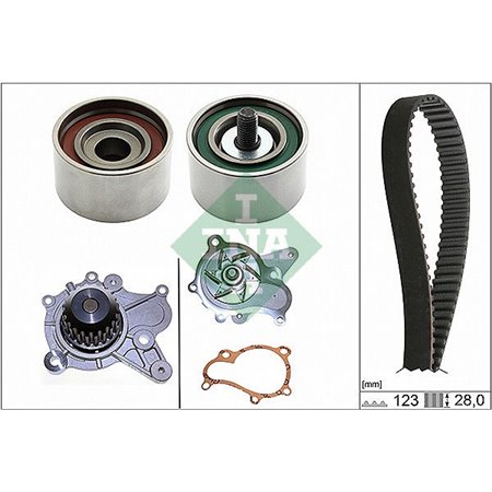 530 0502 30 Water Pump & Timing Belt Kit Schaeffler INA