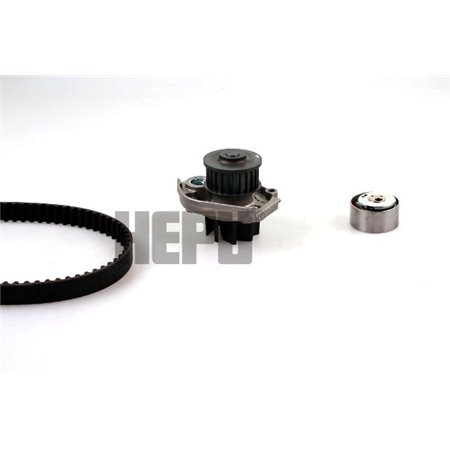 HEPU PK12011 - Timing set (belt + pulley + water pump) fits: ALFA ROMEO MITO FIAT 500, 500 C, DOBLO, DOBLO/MINIVAN, FIORINO, FI