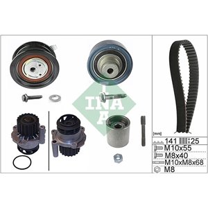 530 0361 30 Timing set (belt + pulley + water pump) fits: SEAT IBIZA III; SKO