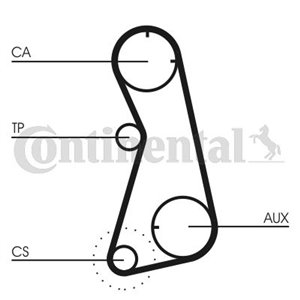 CT872 Timing Belt CONTINENTAL CTAM - Top1autovaruosad