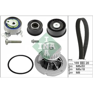 530 0078 32 Veepump + hammasrihmakomplekt Schaeffler INA - Top1autovaruosad