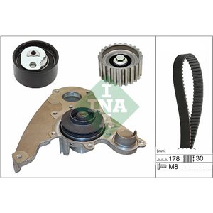 530 0232 30 Timing set (belt + pulley + water pump) fits: IVECO DAILY III, DA