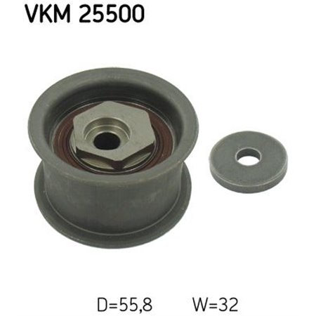 VKM 25500 Timing belt support roller/pulley fits: OPEL OMEGA B, VECTRA B S