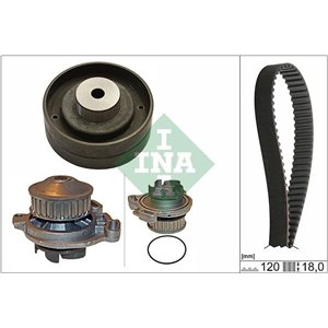 530 0151 30 Timing set (belt + pulley + water pump) fits: AUDI 100 C2, 100 C3