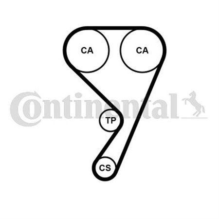 CT1189WP1 Water Pump & Timing Belt Kit CONTINENTAL CTAM