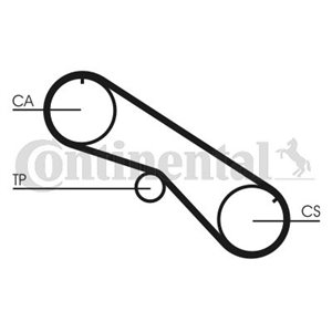 CT 818 Hammasrihm sobib: TOYOTA LAND CRUISER, LAND CRUISER 80 4.2D 01.90