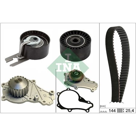 530 0615 30 Water Pump & Timing Belt Kit Schaeffler INA