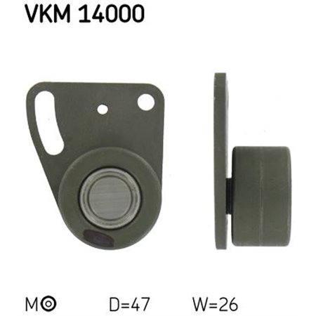 VKM 14000 Timing belt tension roll/pulley fits: FORD CAPRI III, ESCORT II, 