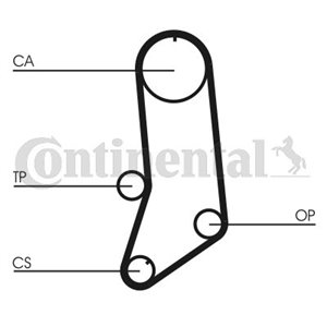 CT 594 Hammasrihm sobib: FIAT FIORINO/MINIVAN, REGATA, RITMO, UNO, X 1/9