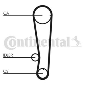 CT 715 Hammasrihm sobib: HYUNDAI LANTRA I, PONY, PONY / EXCEL, S MITSUB