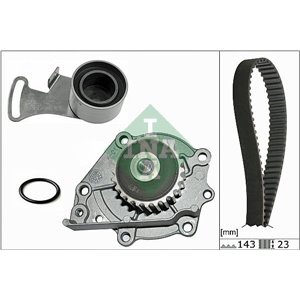 530 0242 30 Timing set (belt + pulley + water pump) fits: FSO POLONEZ III; MG