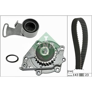 530 0242 30 Water Pump & Timing Belt Kit Schaeffler INA - Top1autovaruosad