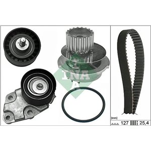 530 0332 31 Water Pump & Timing Belt Kit Schaeffler INA - Top1autovaruosad