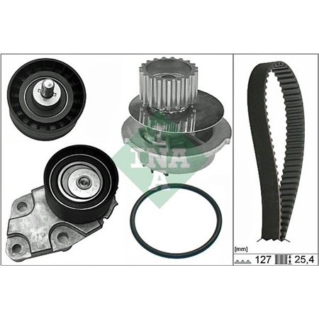 530 0332 31 Veepump + hammasrihmakomplekt Schaeffler INA