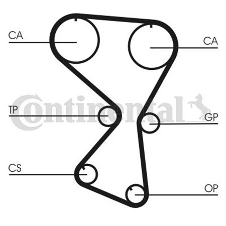 CT1075 Hammasrihm CONTINENTAL CTAM