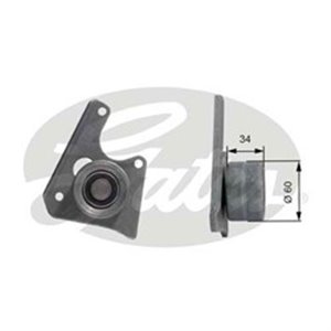 GATT42069 Timing belt support roller/pulley fits: CITROEN BERLINGO, BERLING