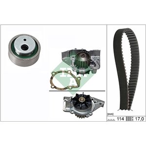 530 0258 31 Water Pump & Timing Belt Kit Schaeffler INA - Top1autovaruosad