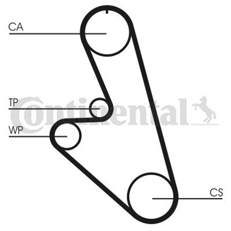 CT959 Timing Belt CONTINENTAL CTAM