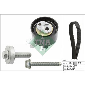 530 0607 10 Jakohihnasarja Schaeffler INA - Top1autovaruosad