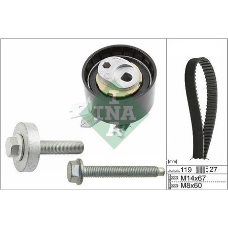 530 0607 10 Комплект ремня ГРМ Schaeffler INA