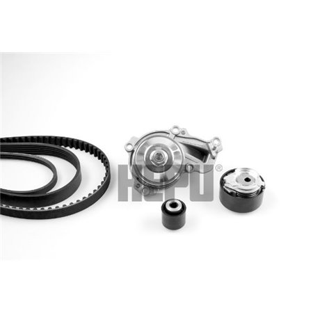HEPU PK09080 - Timing set (belt + pulley + water pump) fits: DS DS 3 CITROEN C1 II, C3 AIRCROSS II, C3 II, C3 III, C4 CACTUS, C