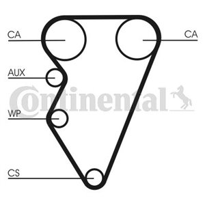 CT708K1 Timing Belt Kit CONTINENTAL CTAM - Top1autovaruosad