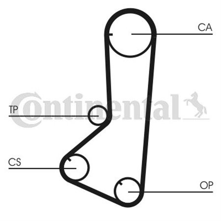 CT801K1 Hammasrihma komplekt CONTINENTAL CTAM