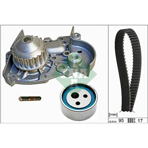 530 0018 31 Timing set (belt + pulley + water pump) fits: RENAULT 19 I, 19 II