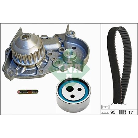 530 0018 31 Water Pump & Timing Belt Kit Schaeffler INA