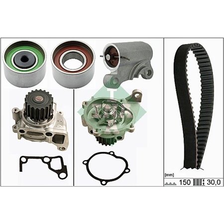 530 0519 30 Water Pump & Timing Belt Kit Schaeffler INA