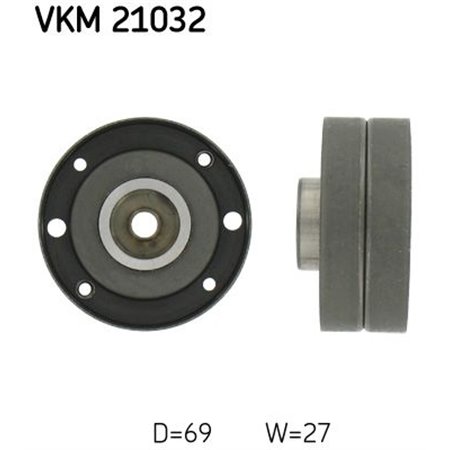 VKM 21032 Timing belt support roller/pulley fits: AUDI 100 C3, 200 C3, 80 B