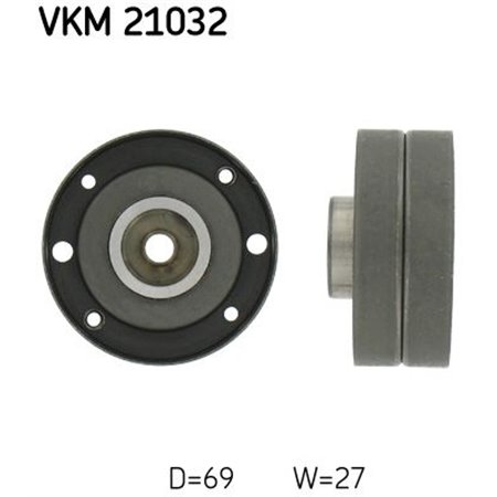 VKM 21032 Паразитный / Ведущий ролик, зубчатый ремень SKF