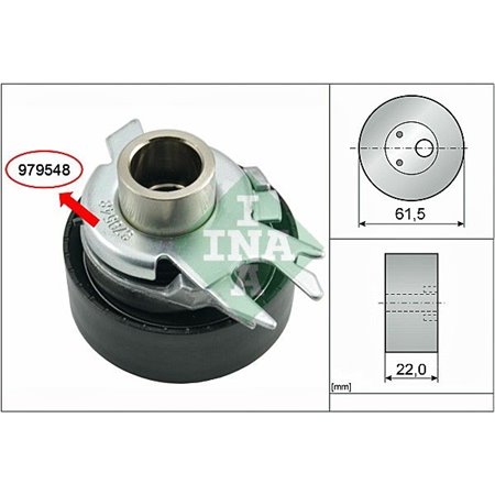 531 0525 30 Tensioner Pulley, timing belt Schaeffler INA