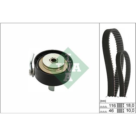 530 0701 10 Комплект ремня ГРМ Schaeffler INA