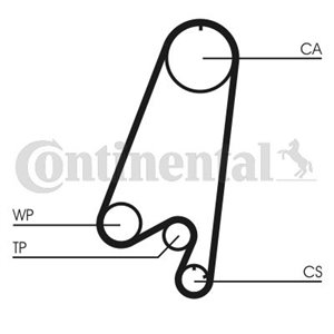 CT 910 WP1 Timing set (belt + pulley + water pump) fits: CHEVROLET MATIZ, SP