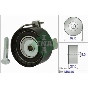 531 0813 10 Timing belt tension roll/pulley fits: VOLVO C30, S40 II, V50; FOR