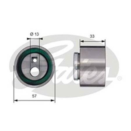 T41258 Tensioner Pulley, timing belt GATES