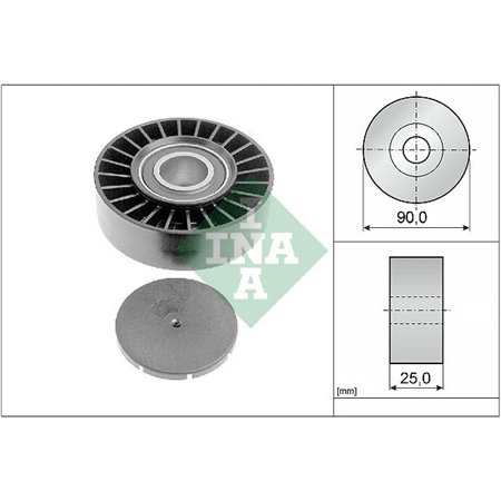 532 0169 10 Deflection/Guide Pulley, V-ribbed belt Schaeffler INA