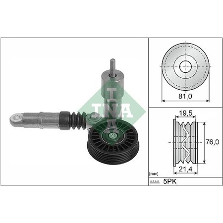 534 0014 10 Belt Tensioner, V-ribbed belt Schaeffler INA