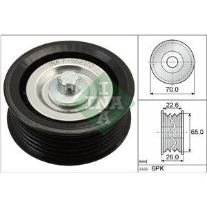 532 0531 10 Deflection,Guide Pulley, V-ribbed belt Schaeffler INA - Top1autovaruosad